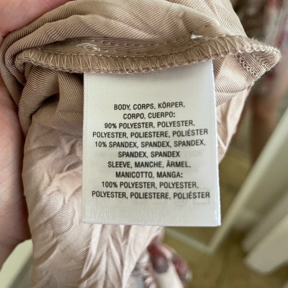 Anthropologie | meadow rue crushed velvet pink floral sleeves blouse 🌸 - Picture 4 of 9